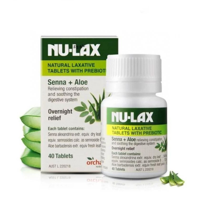 $58樽。2樽起$50樽。澳洲NU-LAX樂康片 改善便秘果蔬潤腸片 [40粒]