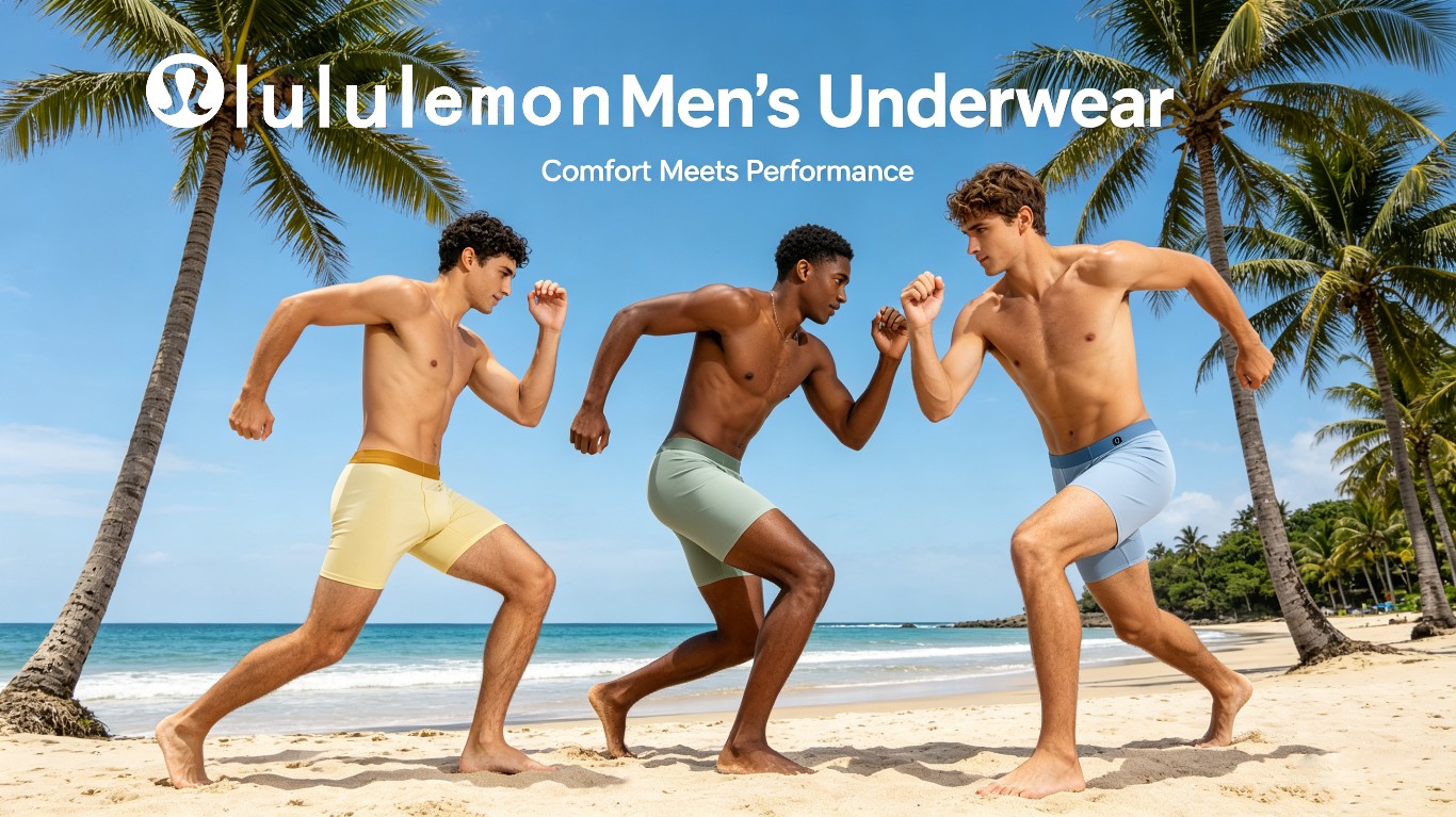 $128盒3條、Lululemon 男士無痕冰巢空氣冰絲平角內褲