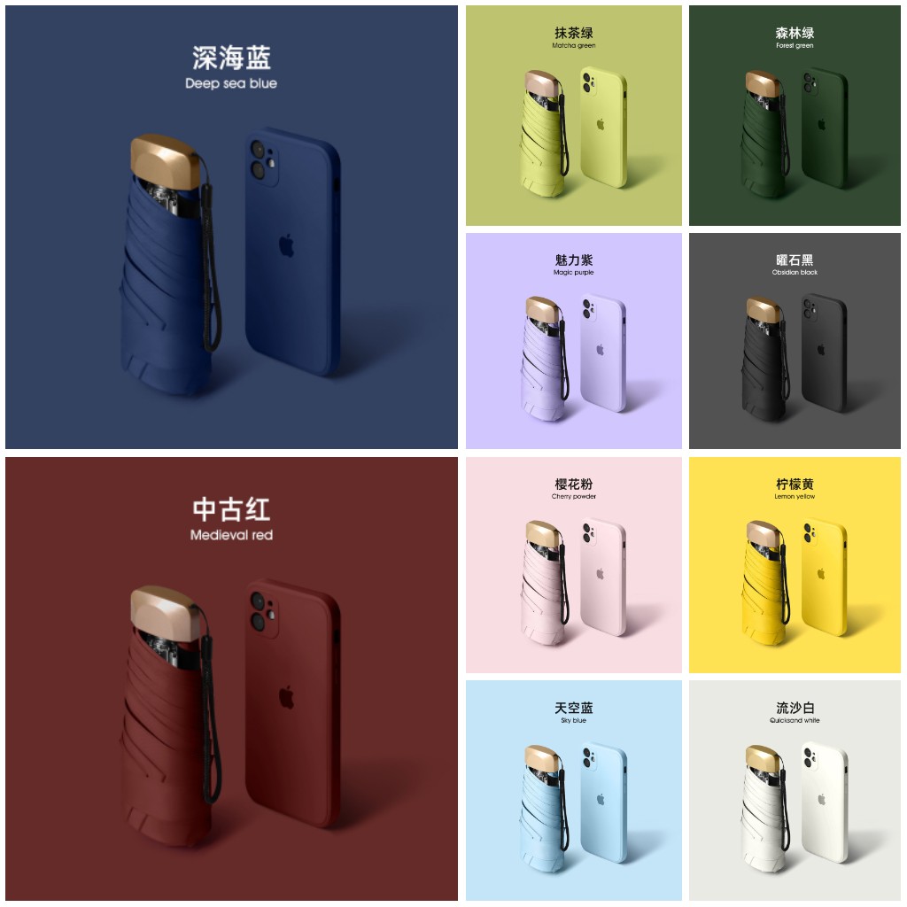 $45把。2把起$35把。迷你超輕雨傘。
