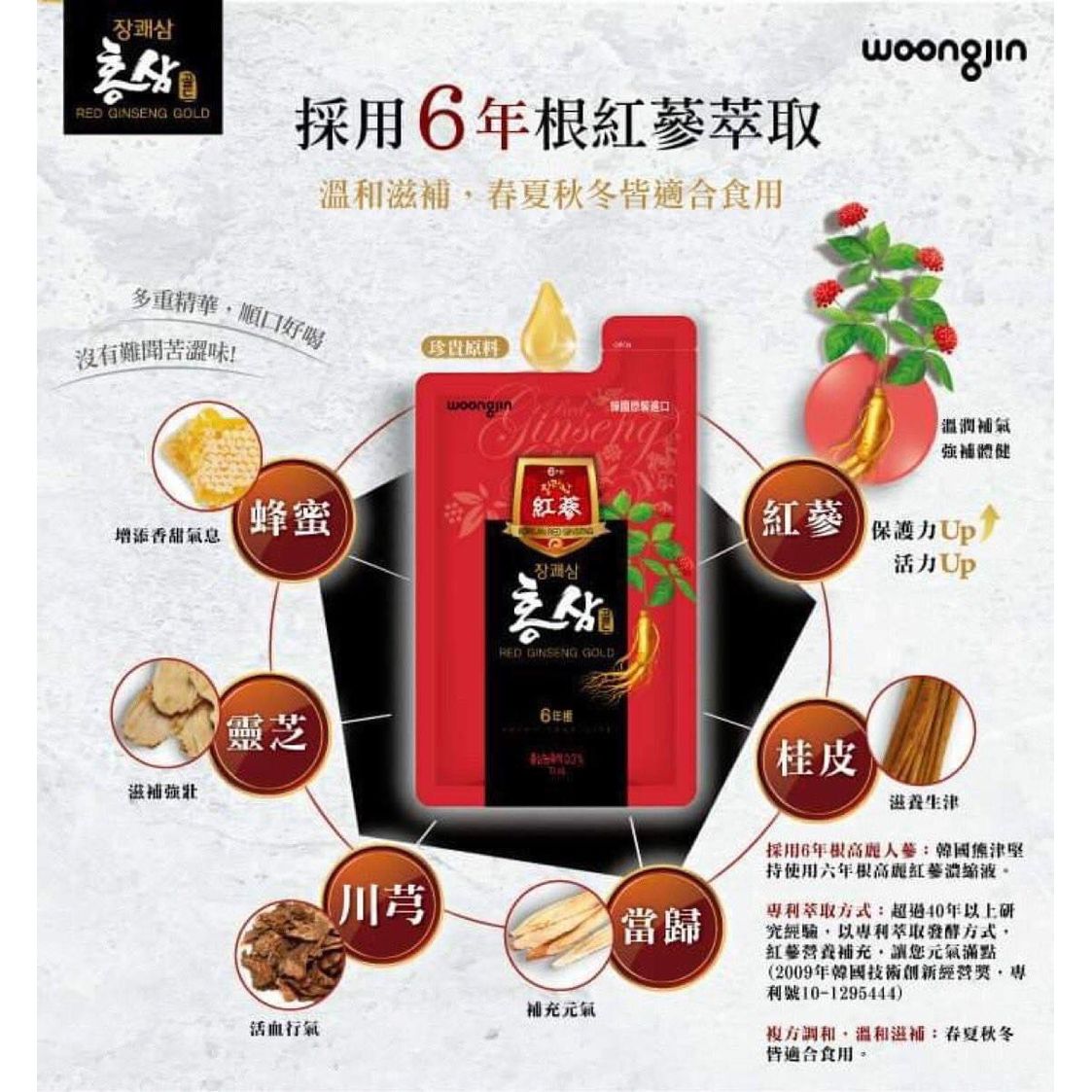 清货短期 大約三个月左右*$38盒8入。3盒起$28盒。韩国原装进口🇰🇷熊津红蔘饮(8包装)😍😍