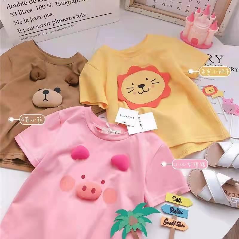 $68件。2件起$6O件。纯棉动物立体tee