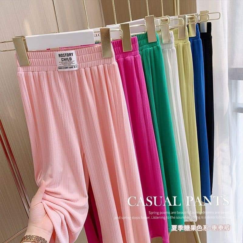 $50组2件。(多色选择)女童濶脚裤直筒裤。
