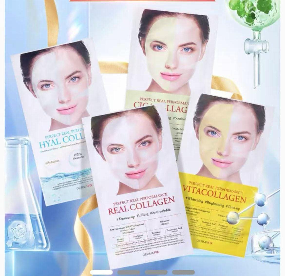 $155包。2包起$145包。Dermafix 膠原蛋白凝膠面膜(8片入）