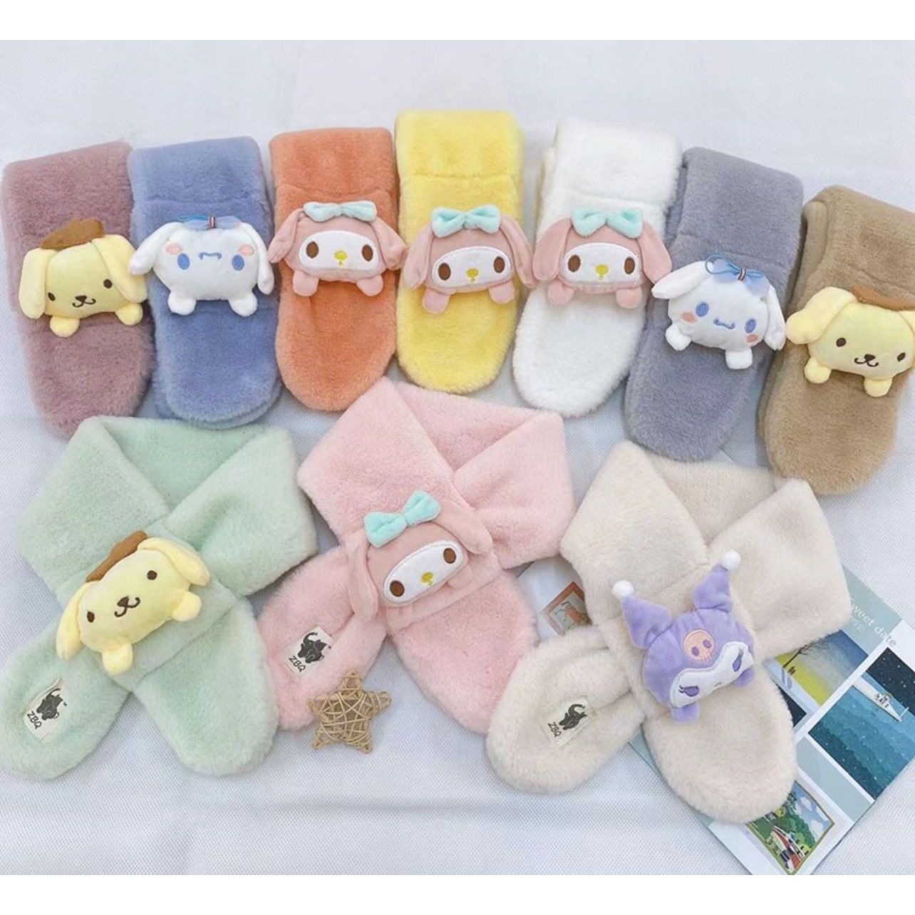 $38/1。小朋友多款sanrio 卡通頸巾