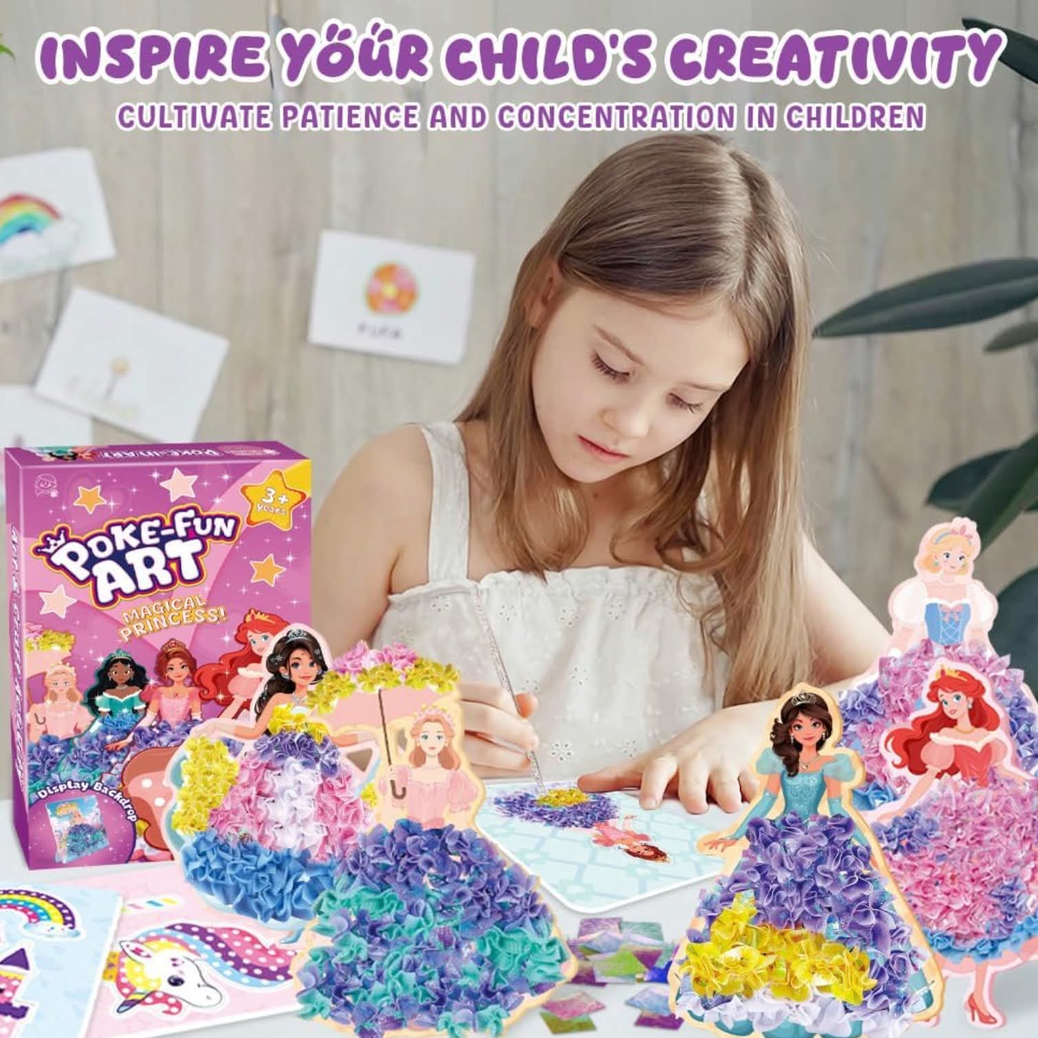 🌸 花碟公主DIY手工戳戳樂 🌸讓孩子在遊戲中啟發創意與專注力✨$58盒。2盒起$50盒。