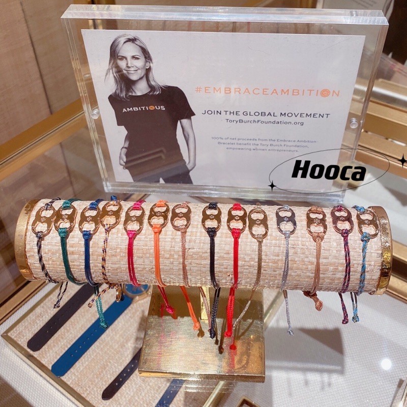 $112條。Tory Burch Foundation Embrace Ambition 慈善公益手绳/手环筹款