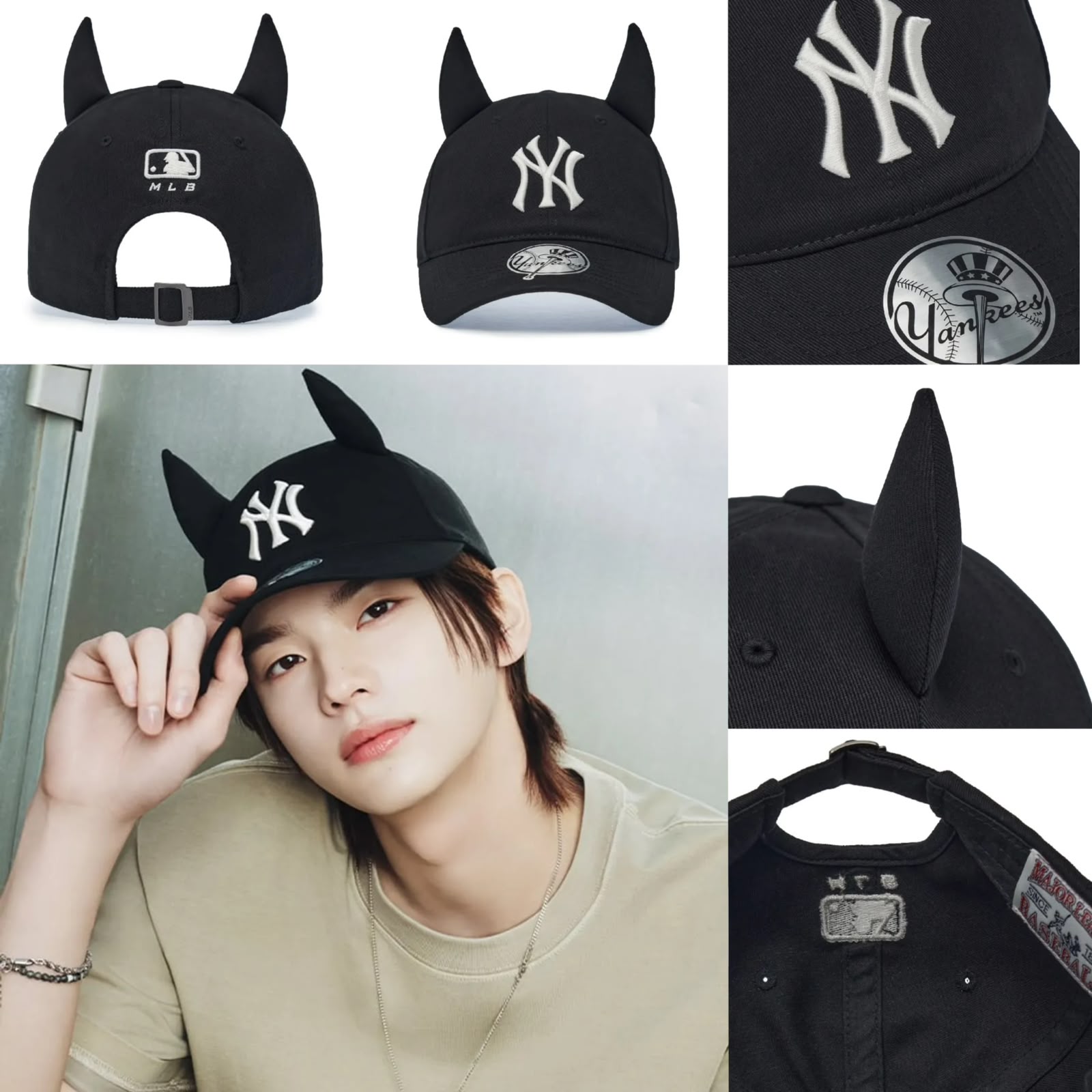 $268 🖤TWS x MLB Signature Devil Unstructured Ball Cap NY MLB0099