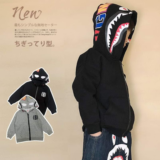 外贸童装日系童装潮牌21秋冬新款有加绒有帽衛衣100至160cm$138/1