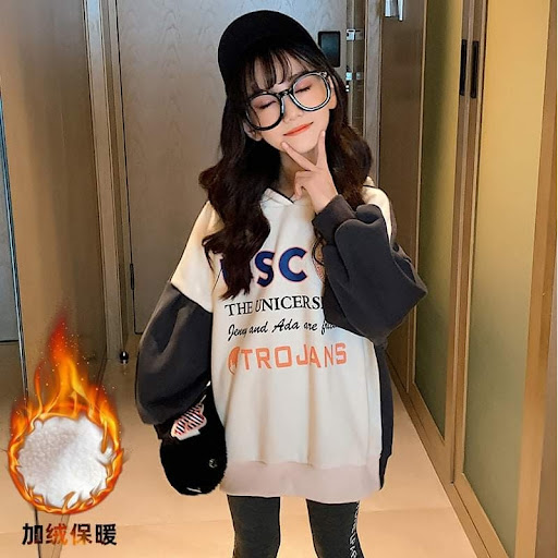秋季日系女童加厚款中長衛衣。110cm -170cm$118逢星期一cut單貨期7至10日。