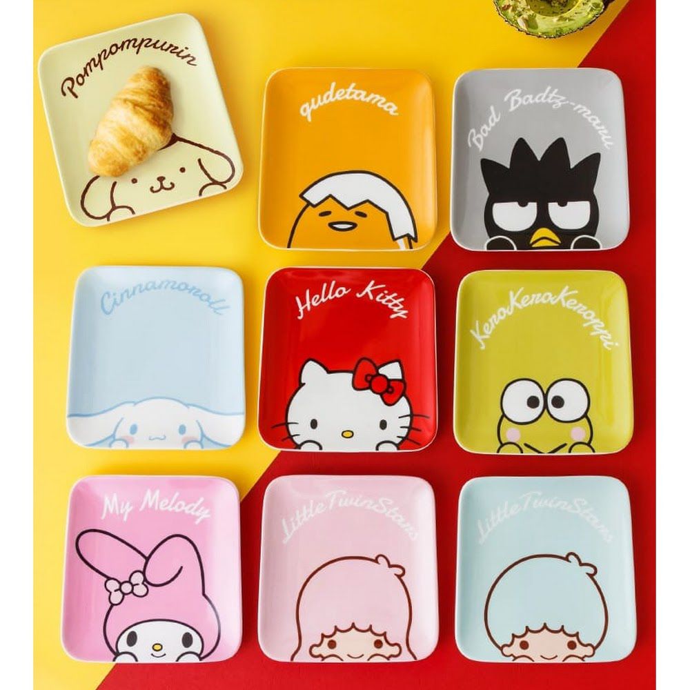 $55只。2只起$48只。Sanrio 方形碟Size:15.5x15.5x1.6cm ✅可放入微波炉