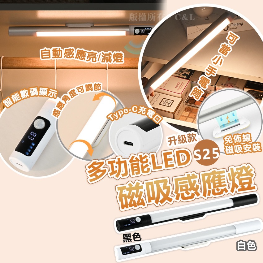 $75个，2个起$65个升级款S25多功能LED磁吸感应灯
