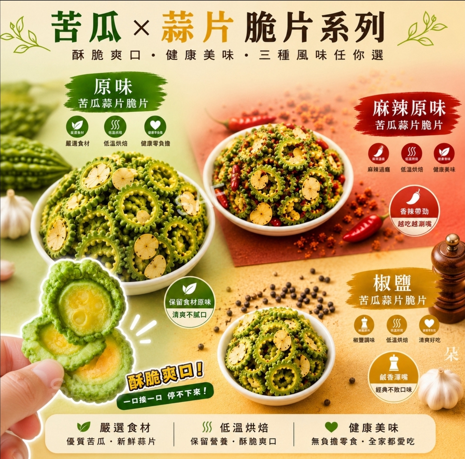 台灣苦瓜脆片200g