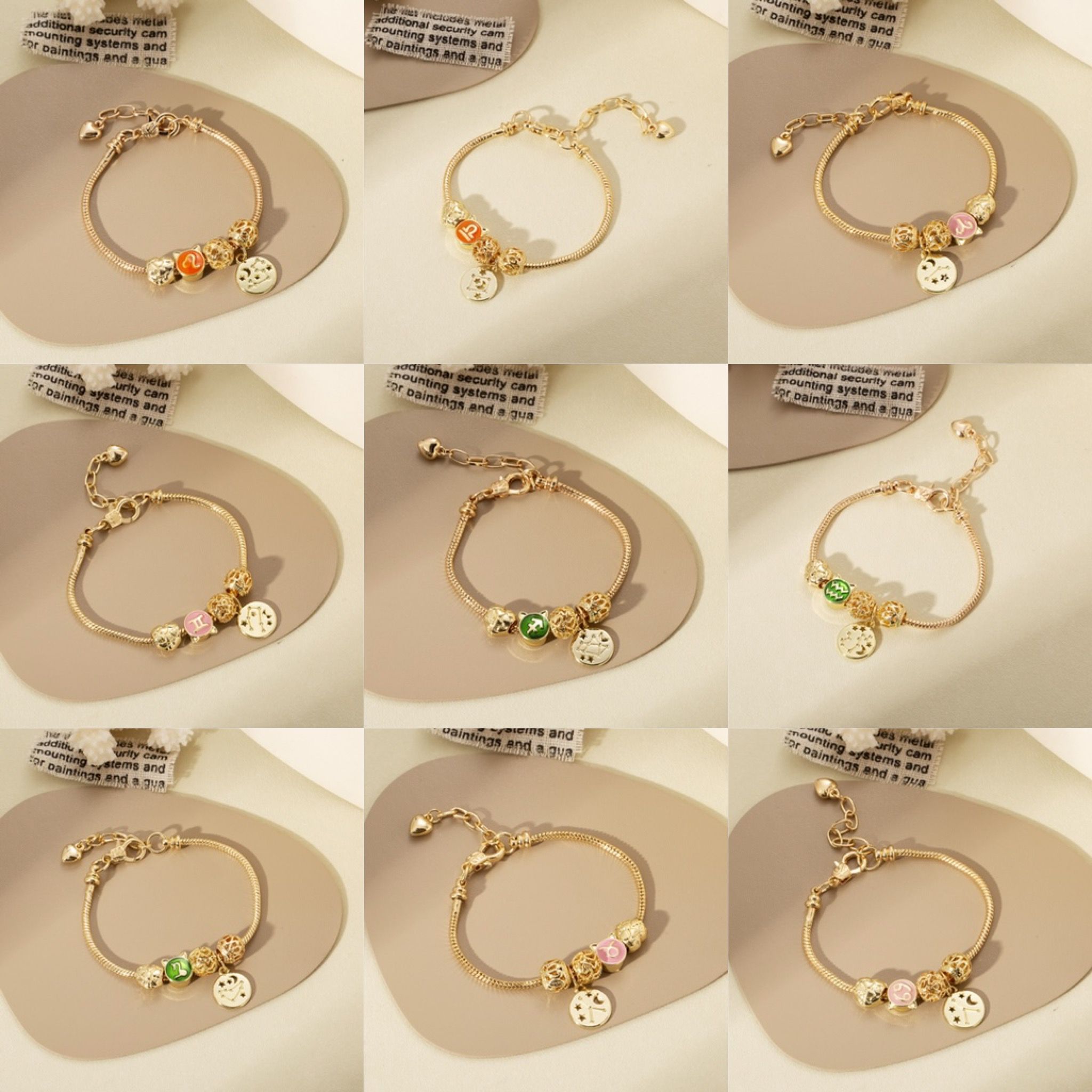 $8O/1。2條起$7O/1。12星座手鏈