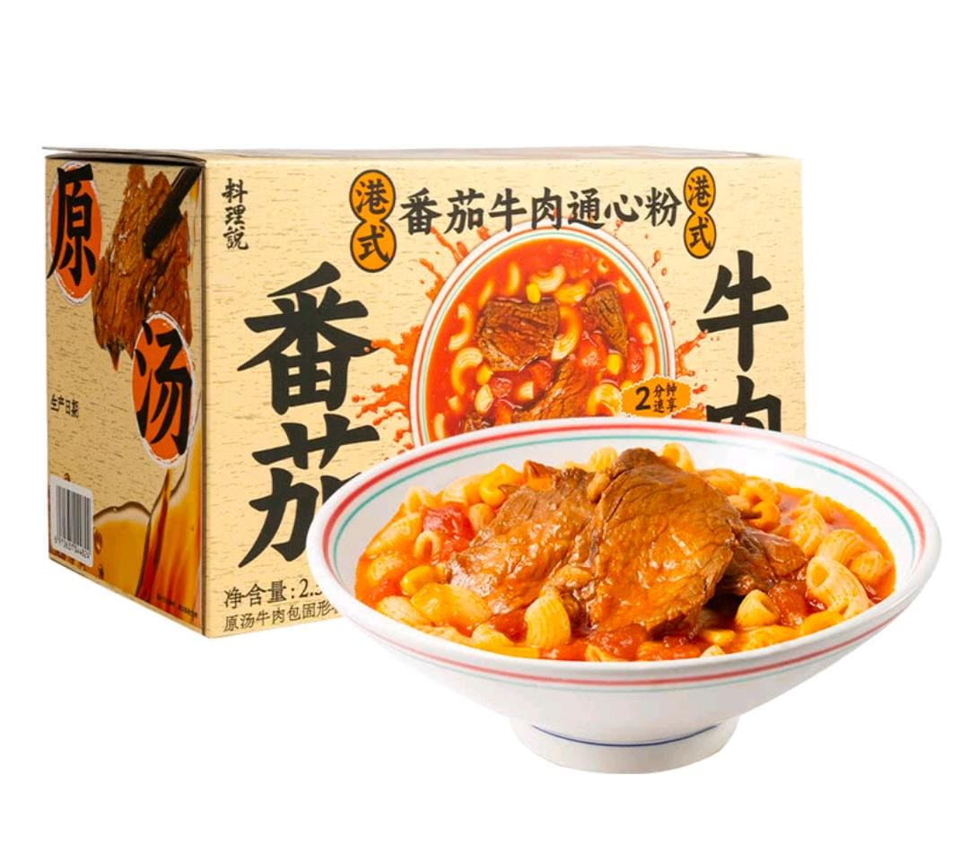 $124@5份。料理說 港式蕃茄牛肉通心粉（470g x5份)