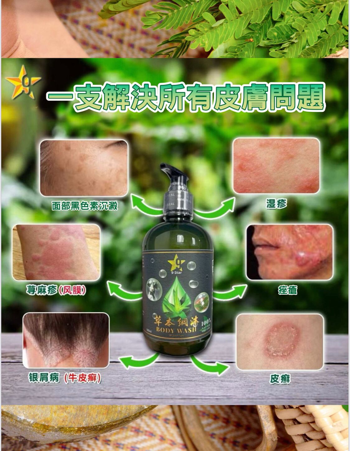马来西亚[M01] 草本网沐 Bady Wash 500ml$158支。2支起$148支。