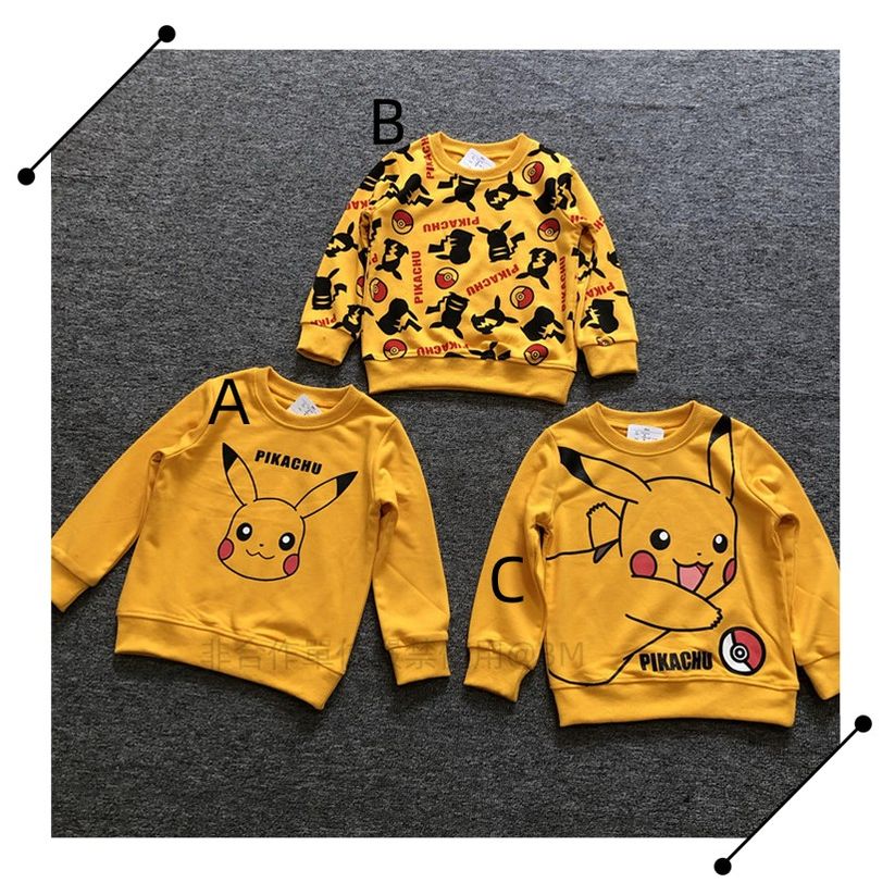 $8O件。2件起$7O件。寵物小精靈比卡超兒童長袖Tee