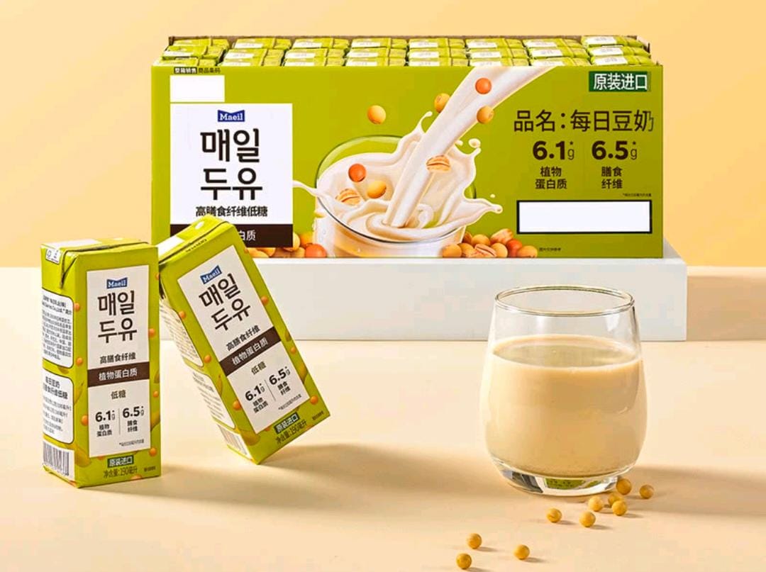 $140箱24盒。Maeil每日豆奶190ml x24盒