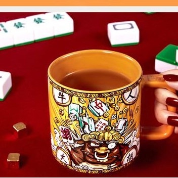 恭賀新禧🧧創意個性四喜麻將陶瓷水杯馬克杯禮盒$89/組4组起$8O组