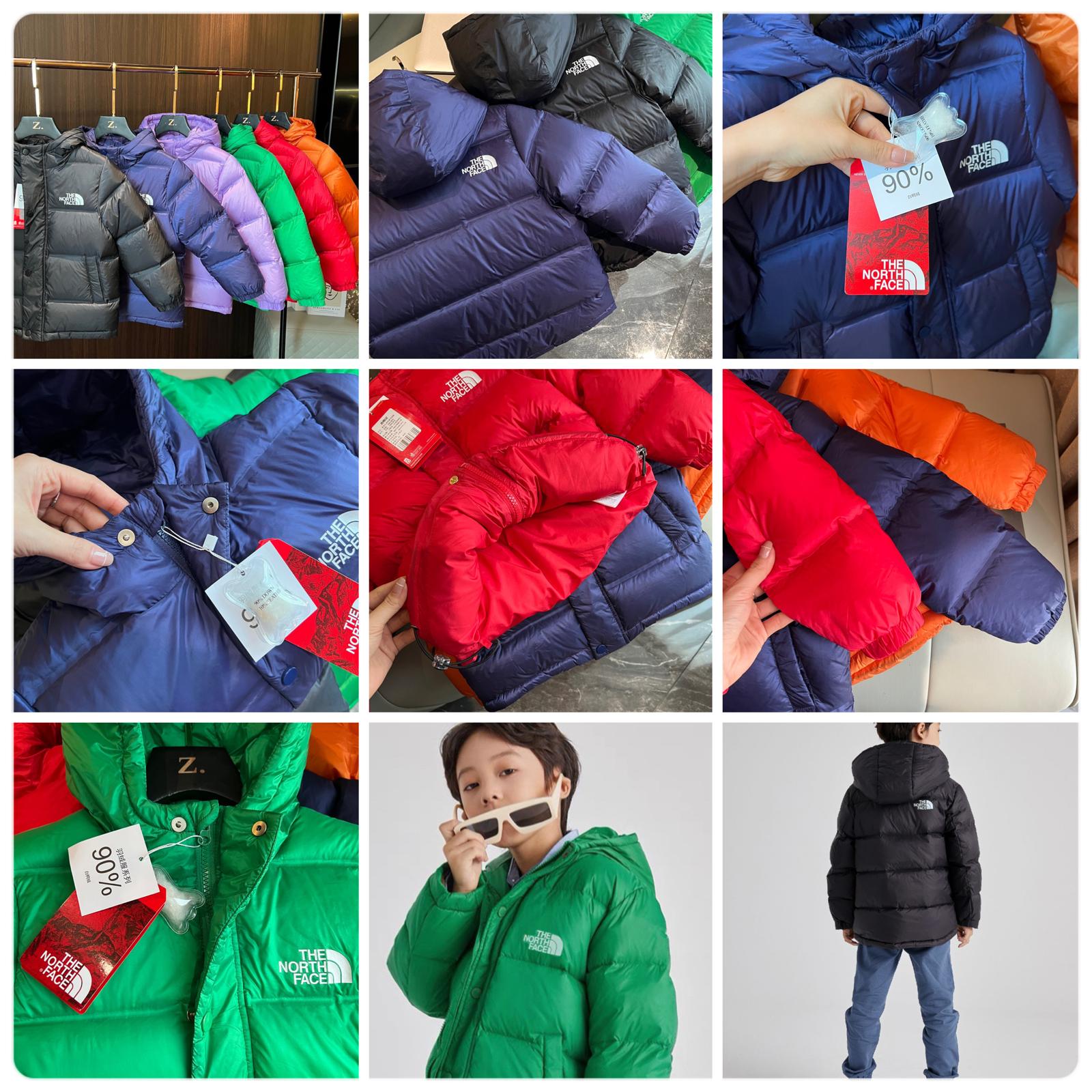$288件。2件起$280件❤️🔥代 The north face 小中大童淨色羽絨