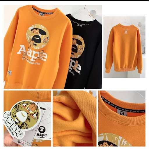 Aape🦍秋冬加菲貓絨衛衣🍁