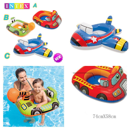 $68/1。2件起$58/1INTEX 充气座泳圈 (适用于1-3岁)