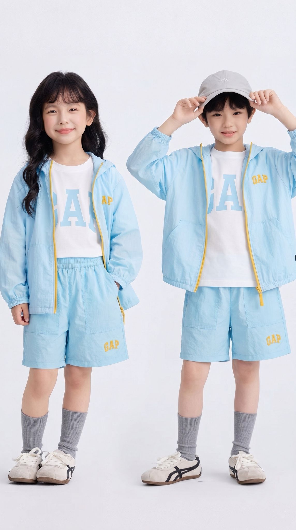 厂单Ga彩色防晒三件套$118套。2套起$108套。