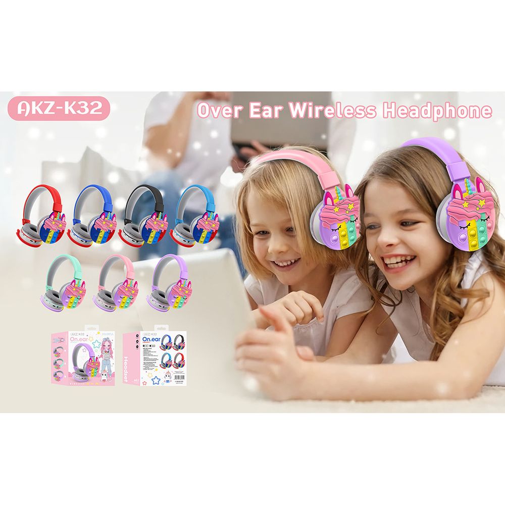 $118/1。2件起$98/1。Amazon 外贸爆款彩虹獨角兽无线蓝牙耳机。