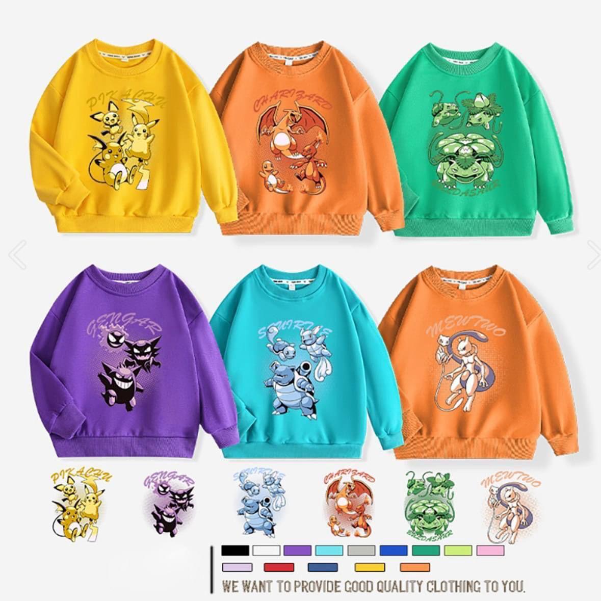 $78件。2件起$68件。Pokémon卡通毛圈衛衣