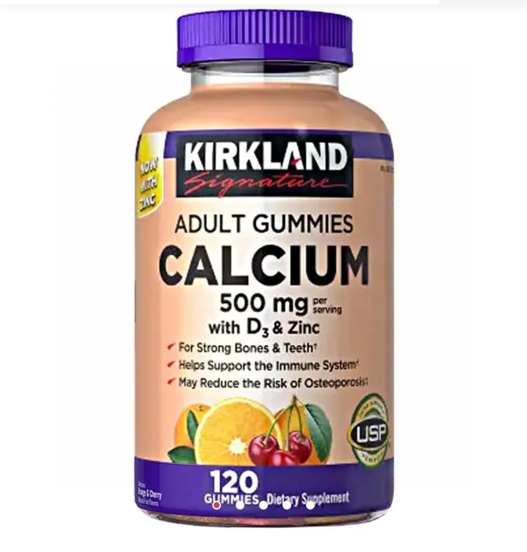 Kirkland 成人钙 500毫克+维他命D3, 120粒