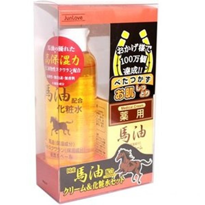 $68支。2支起$6O支。🇯🇵日本原裝 JUN 馬油 保濕化妝水200 ml +面霜70g