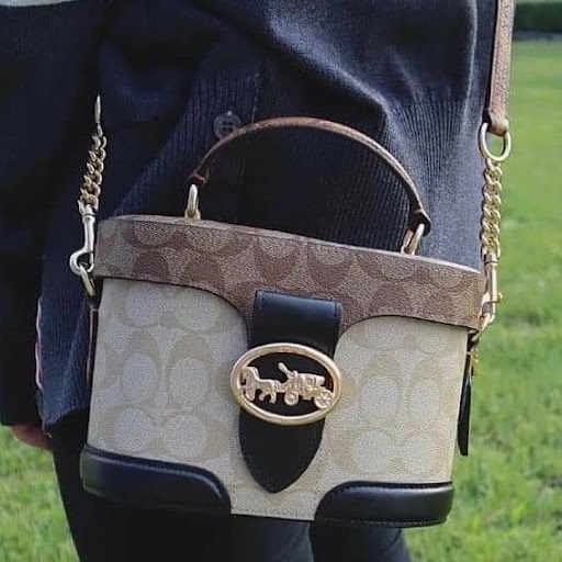 $1228/1Coach Georgie Gem Crossbody 盒仔袋Logo Model no：5504全皮 Model no：5503