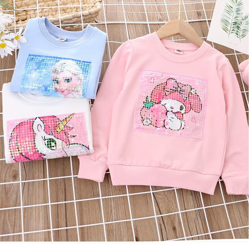 2022年春款女童公主衛衣$7O件。$120/2件尺碼100cm至140cm10至14日到貨