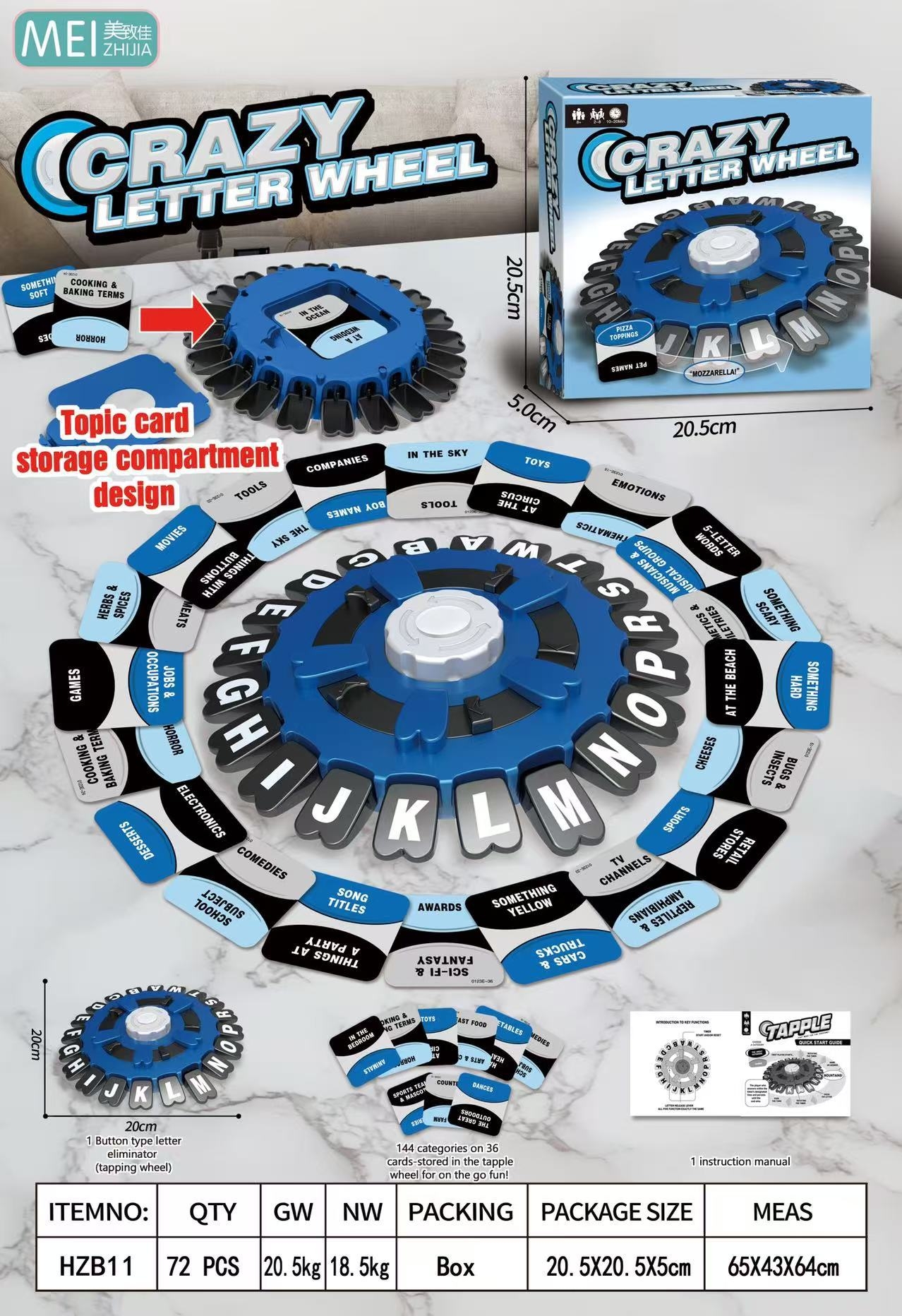 $68盒。🔵 CRAZY LETTER WHEEL🎡 疯狂字母轉盘遊戏