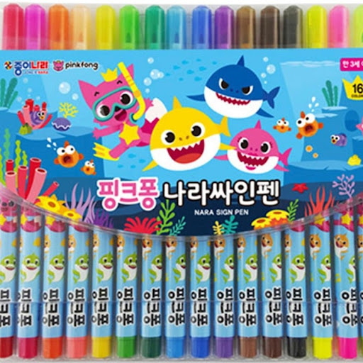 韓國Pinkfong Baby Shark 無毒水筆