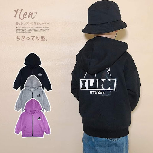 外贸童装日系童装潮牌21秋冬新款有帽外套衛衣100至160cm＄128/1