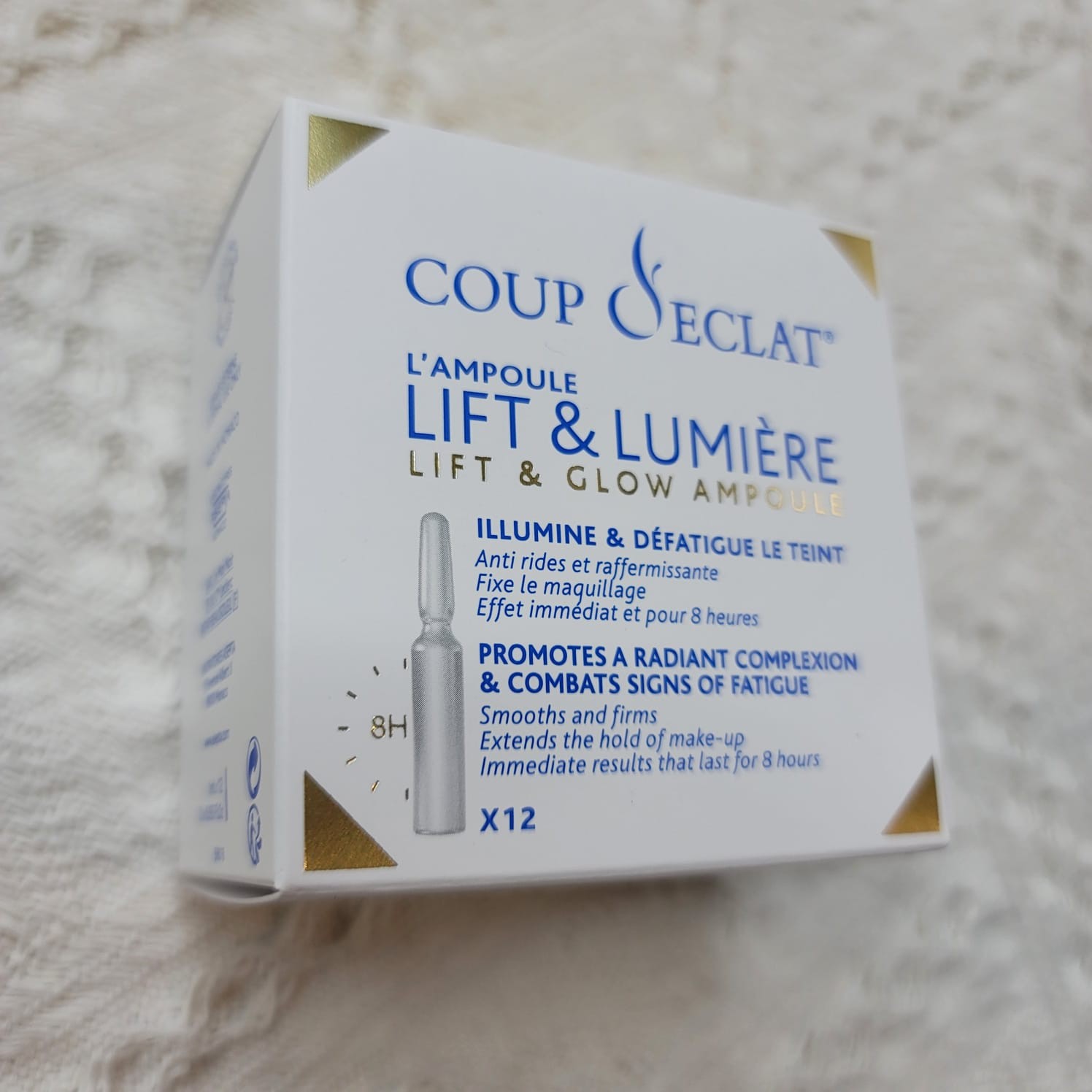 $188盒。3盒起$180盒。COUP D'ECLAT強效收毛緊精華 (一盒1MLX12支)
