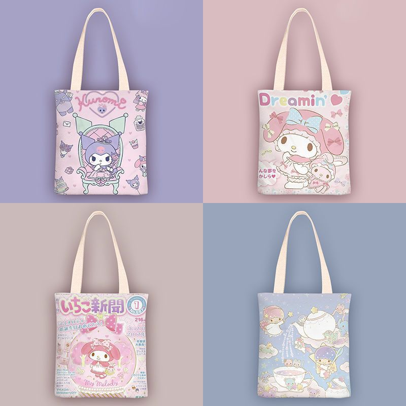 $58/1。2件起$48/1。11款選擇。Sanrio character布袋❣️