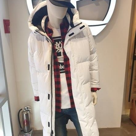 Timberland韩国系列长款羽绒褛