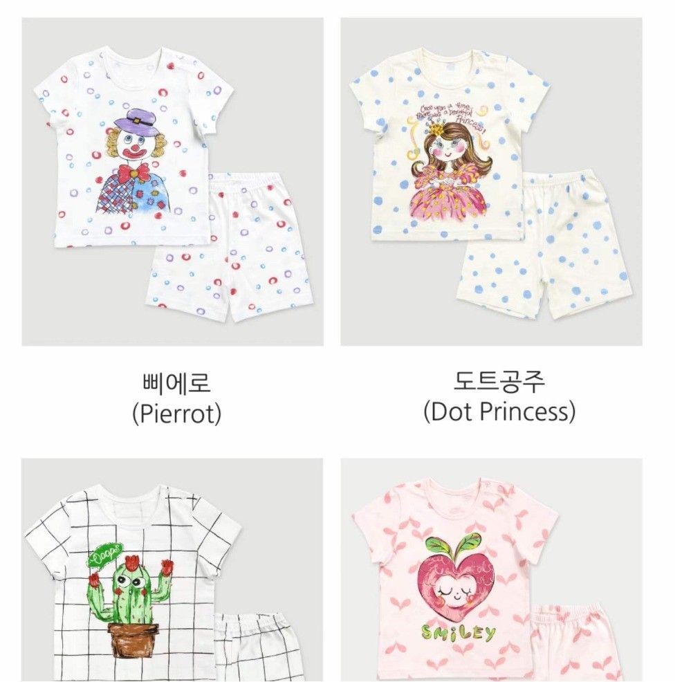 $75套。2套起7O套。🇰🇷韩国制造Mellisse五分儿童家居服