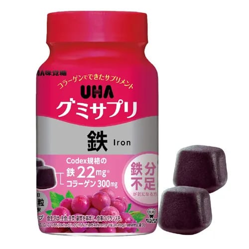 【日本本土】UHA铁糖60粒。$95樽。2樽起$85樽。