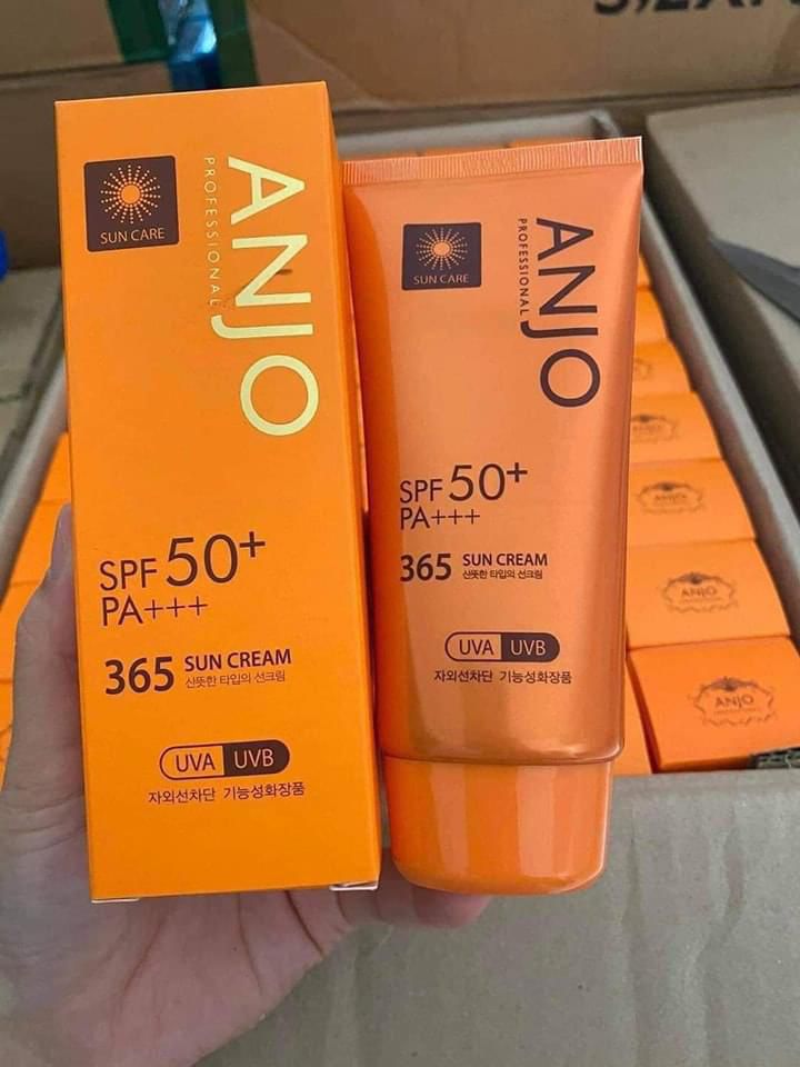 $110套4支韓國ANJO 365 美肌UV防曬霜 SPF50+ PA+++ 70g （一套4支）