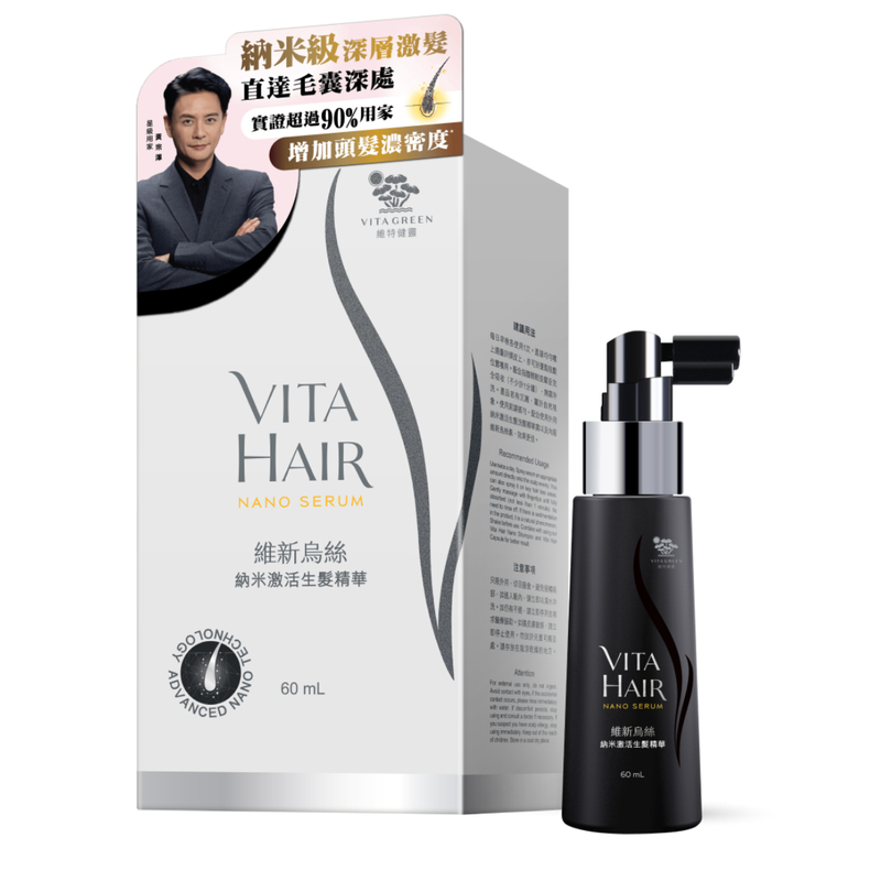 $320支。2支起$310支。Vita Green 维特健灵维新乌丝纳米激活生髮精華 60毫升