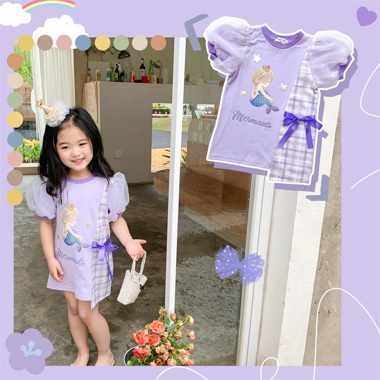 新款美人魚女童短裙T。$80件90cm至140cm7至14日到貨