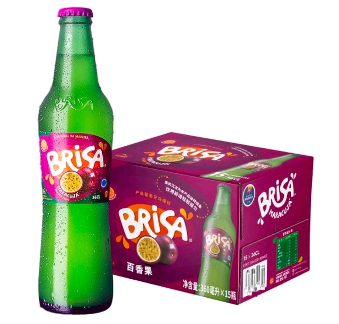 $185@15。新品🌹Brisa百香果汁汽水360ml x15支