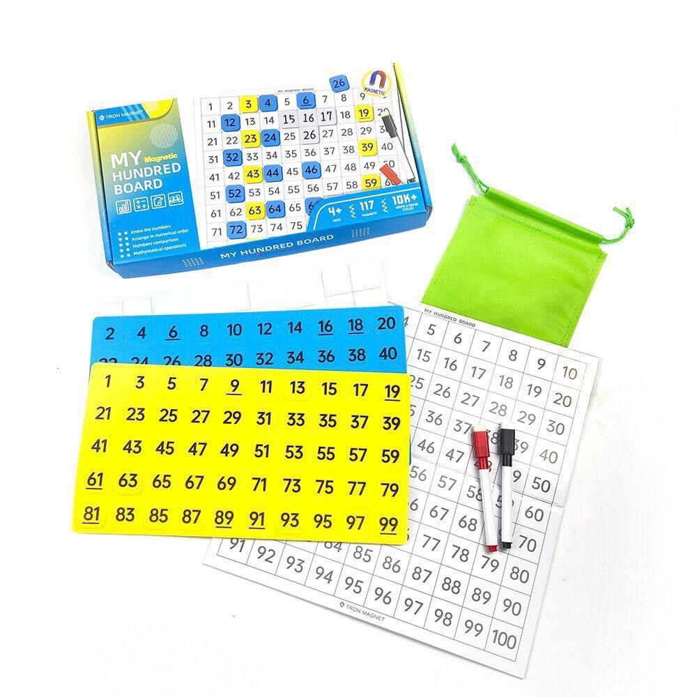 $69盒。2盒起$60盒。早教系列 My Magnetic Hundred Board 數學百數板