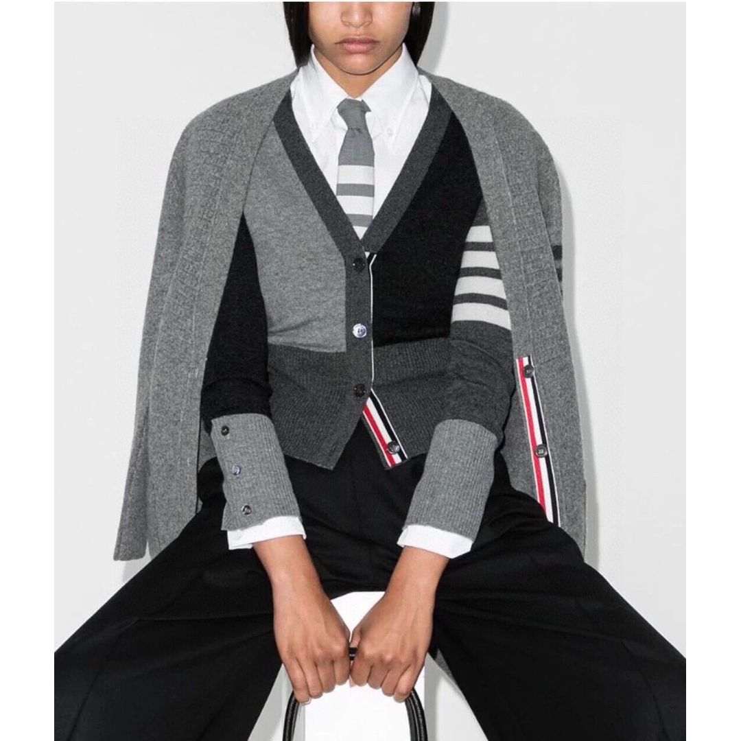 $250TB ThomBrowne 拼色外套