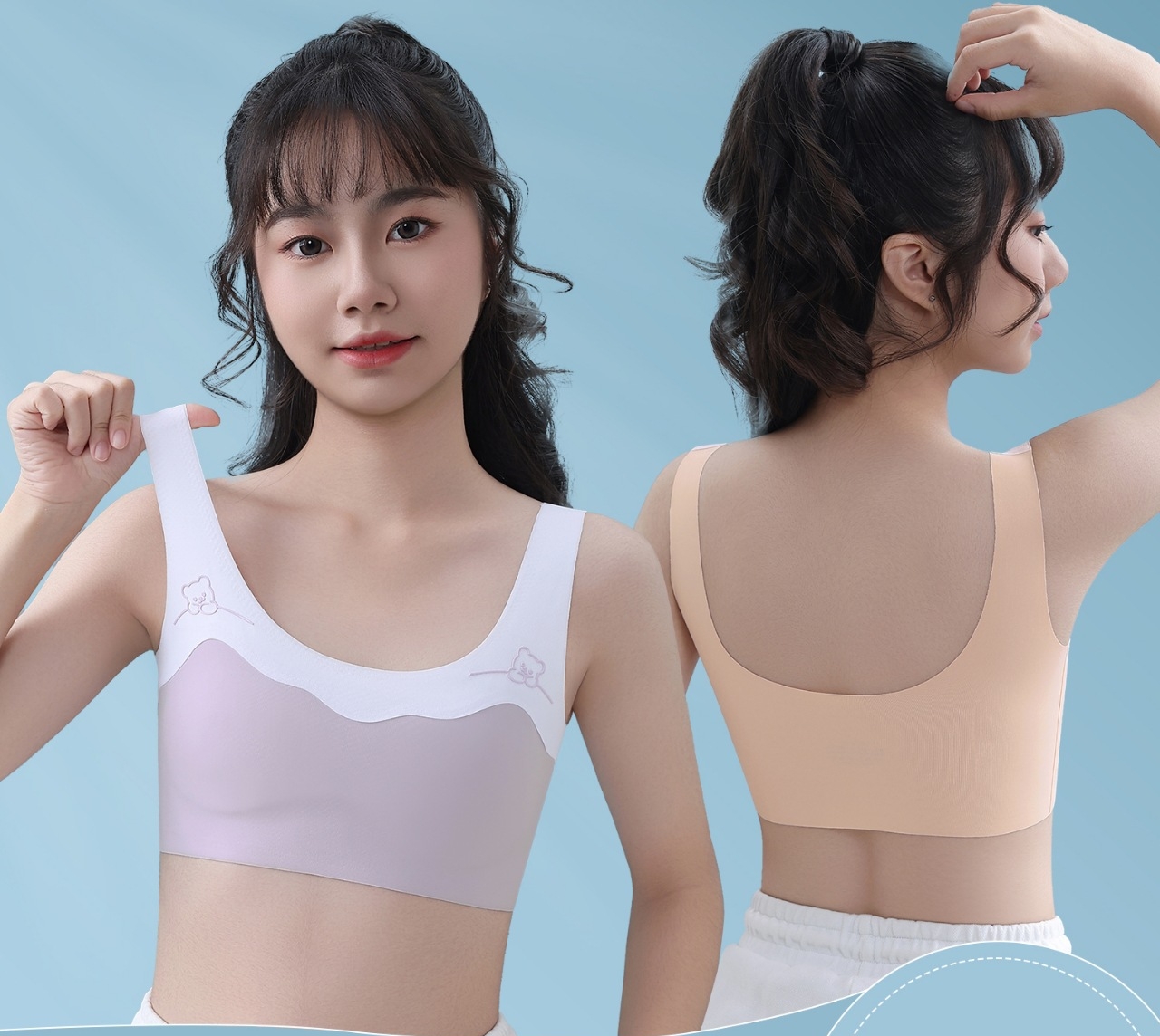 $48件。2件装$75。女童内衣發育期小背心内穿