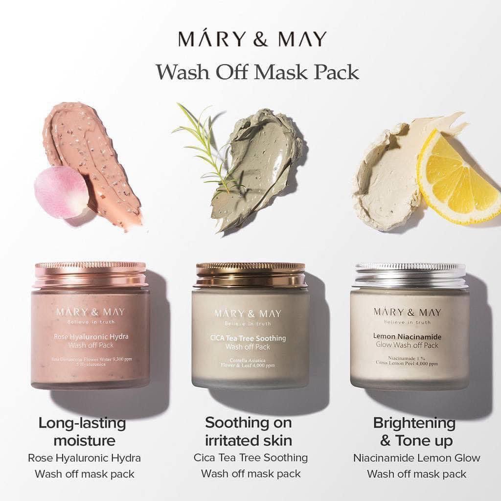 $110/1。2件起$98/1。Mary & May 茶樹舒緩淨致面膜 125g