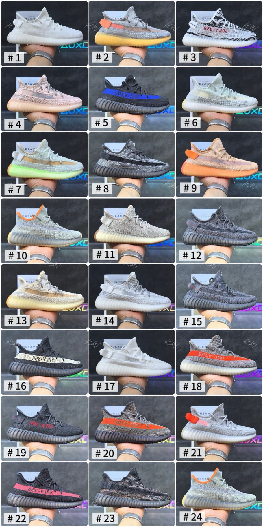 $288对,2对起$278对。Adidas original Yeezy boos