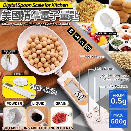 $52隻。精準電子量匙｜Digital Spoon Scale for Kitchen】